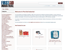 Tablet Screenshot of first-aid-industrial.com